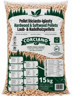 Worek pelletu liściasto-iglastego 15 kg